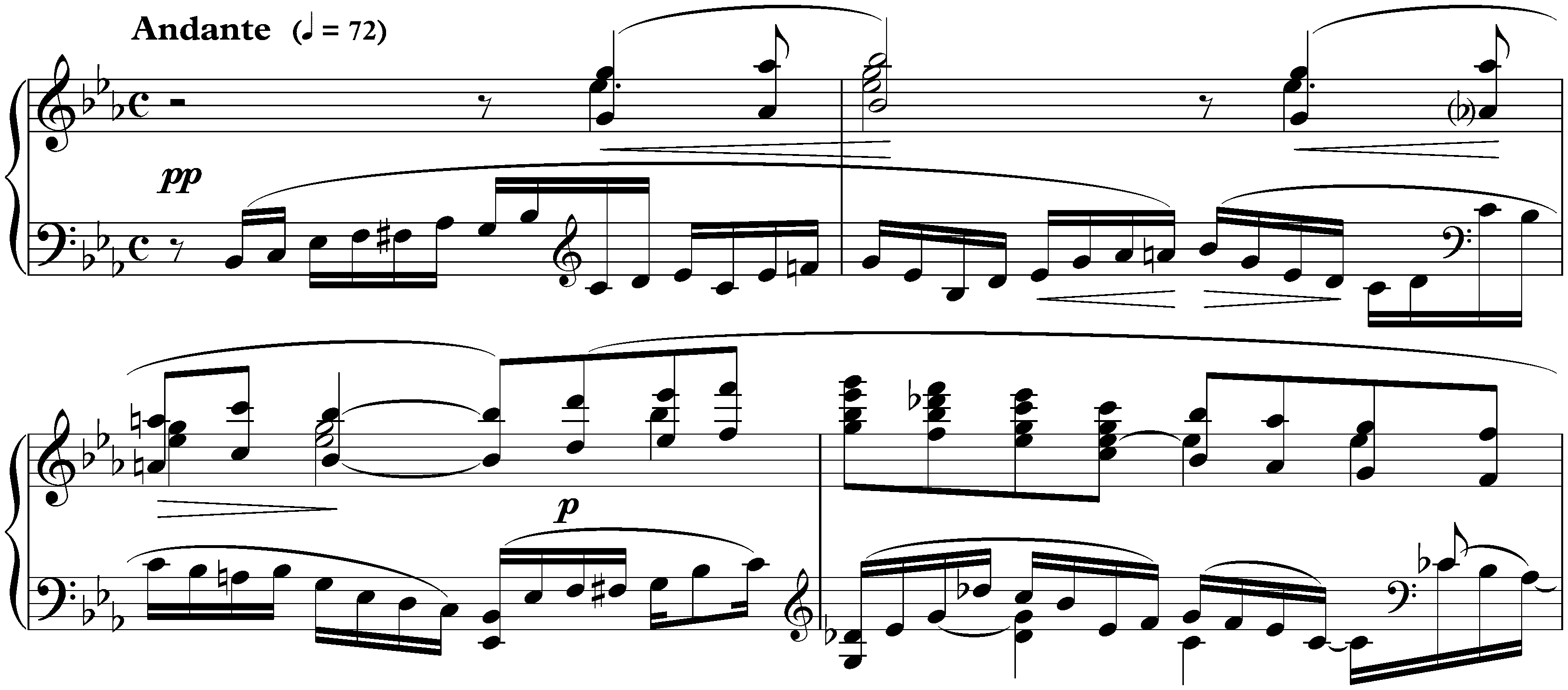 Préludes, op. 23; 6. E-flat major