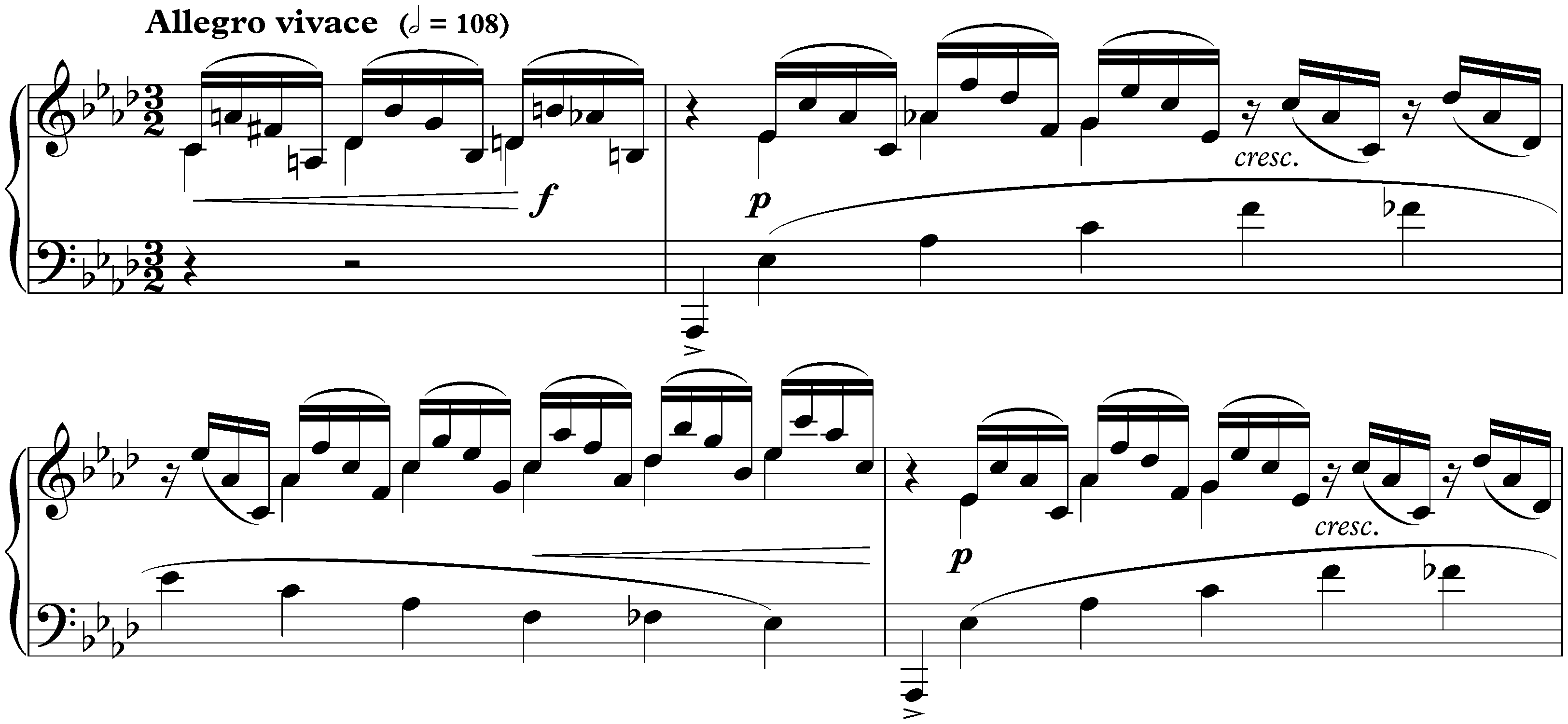 Préludes, op. 23; 8. A-flat major