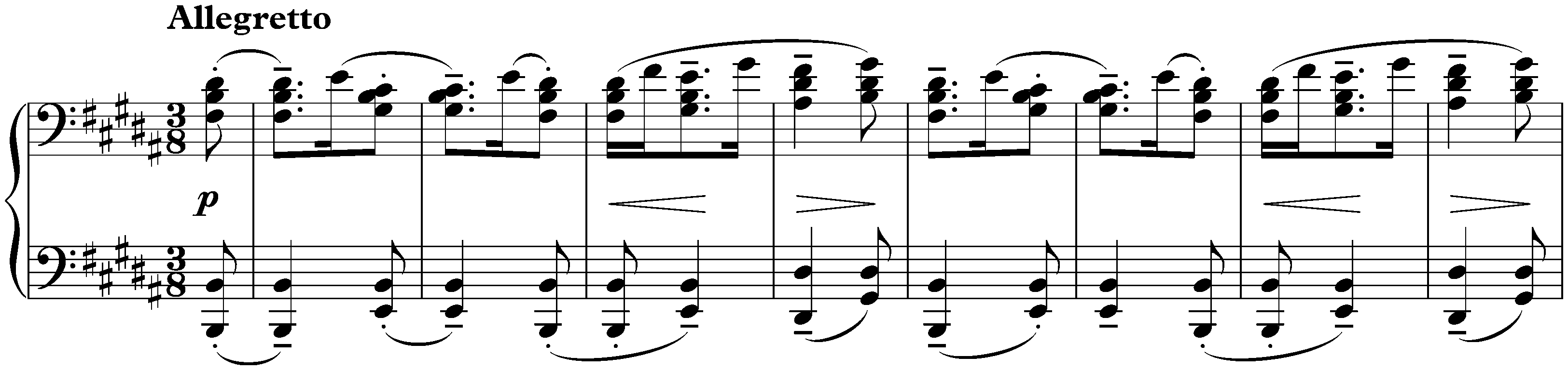 Préludes, op. 32; 11. B major