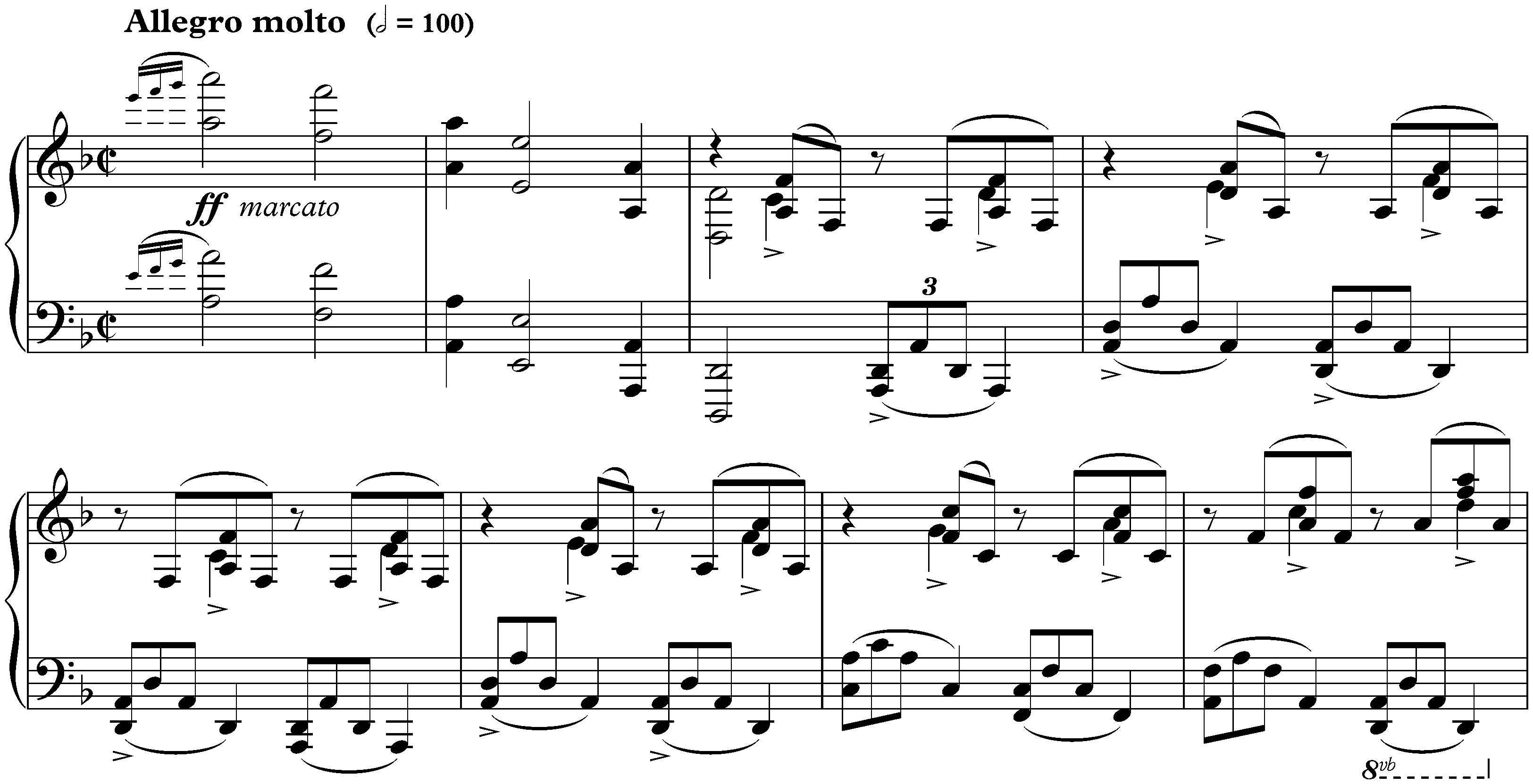 Sonata no. 1 in D minor, op. 28; 3. Allegro molto