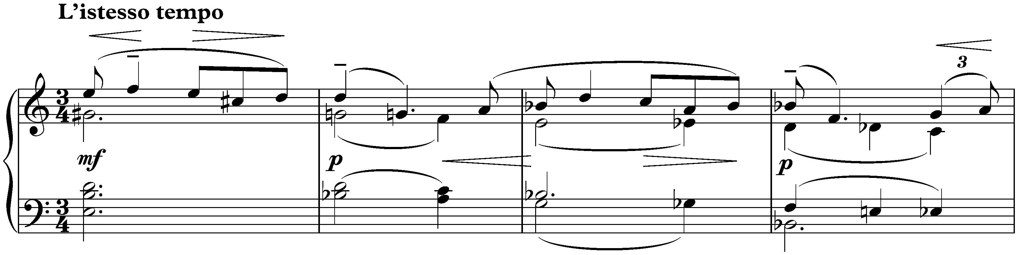 Sonata no. 2 in B-flat minor, op. 36 (second version); 3. L’istesso tempo – Allegro molto