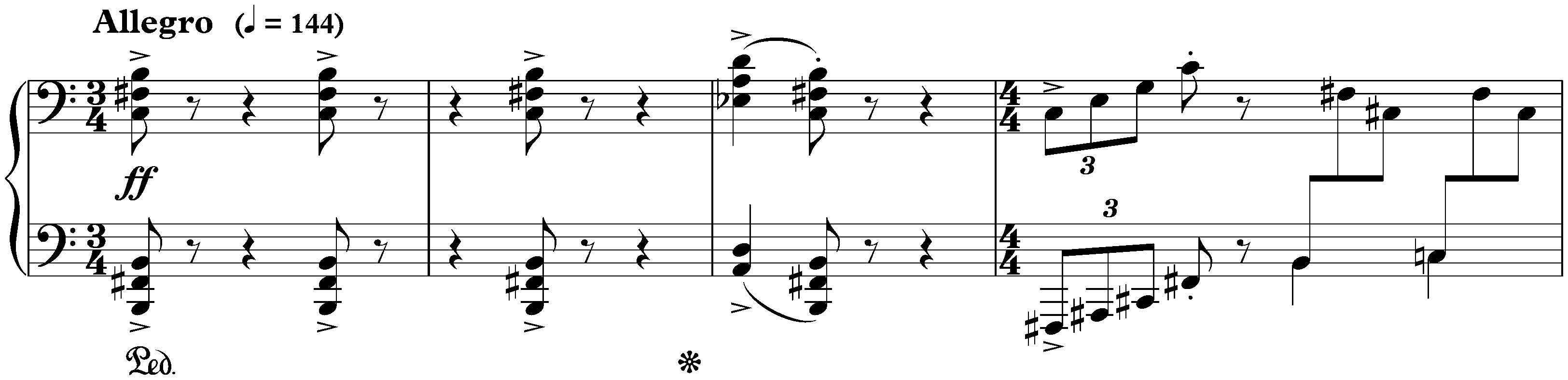 Sonata no. 1; 3. Allegro