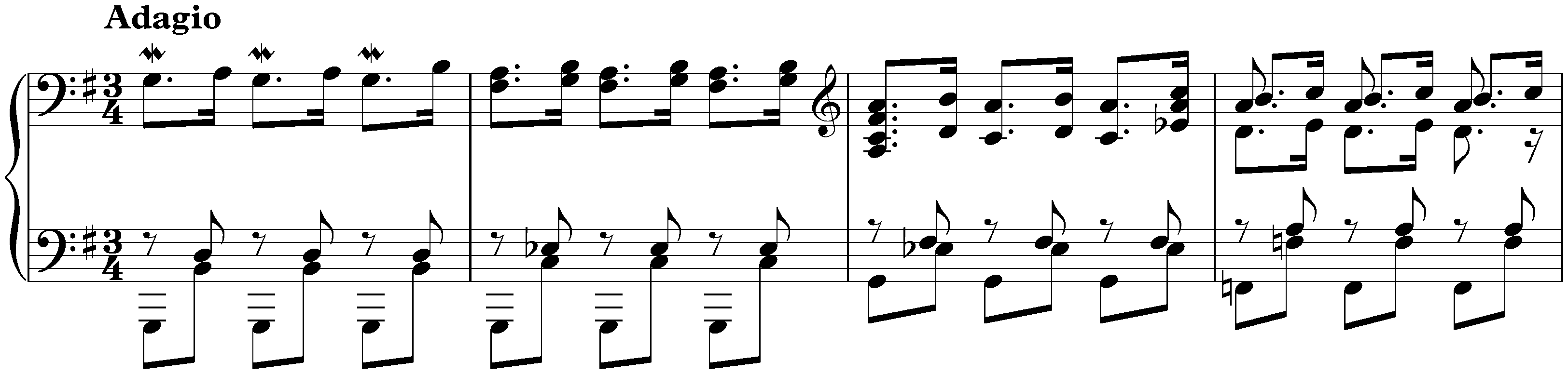 Adagio in G major, BWV 968