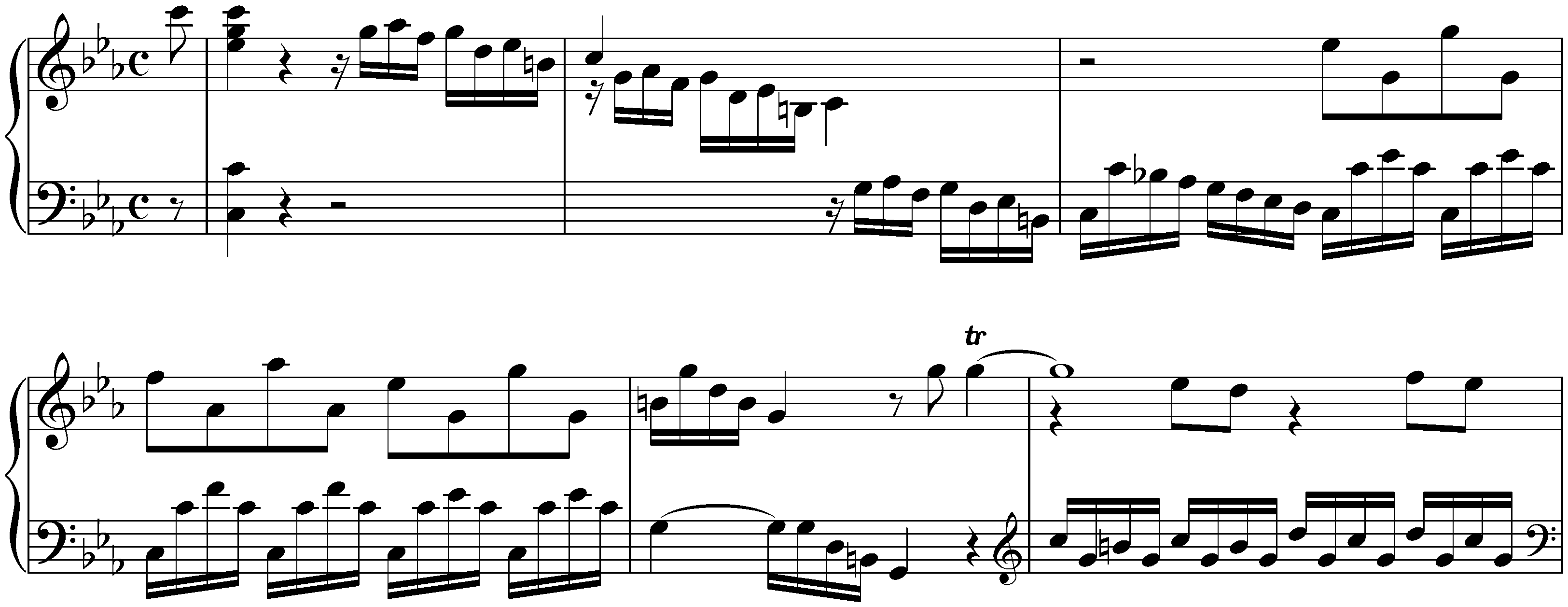 Allemande in C minor, BWV 834
