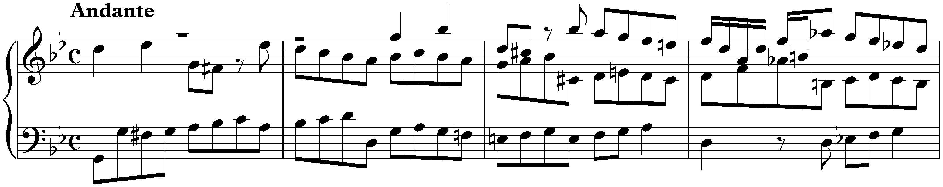 Andante in G minor, BWV 969