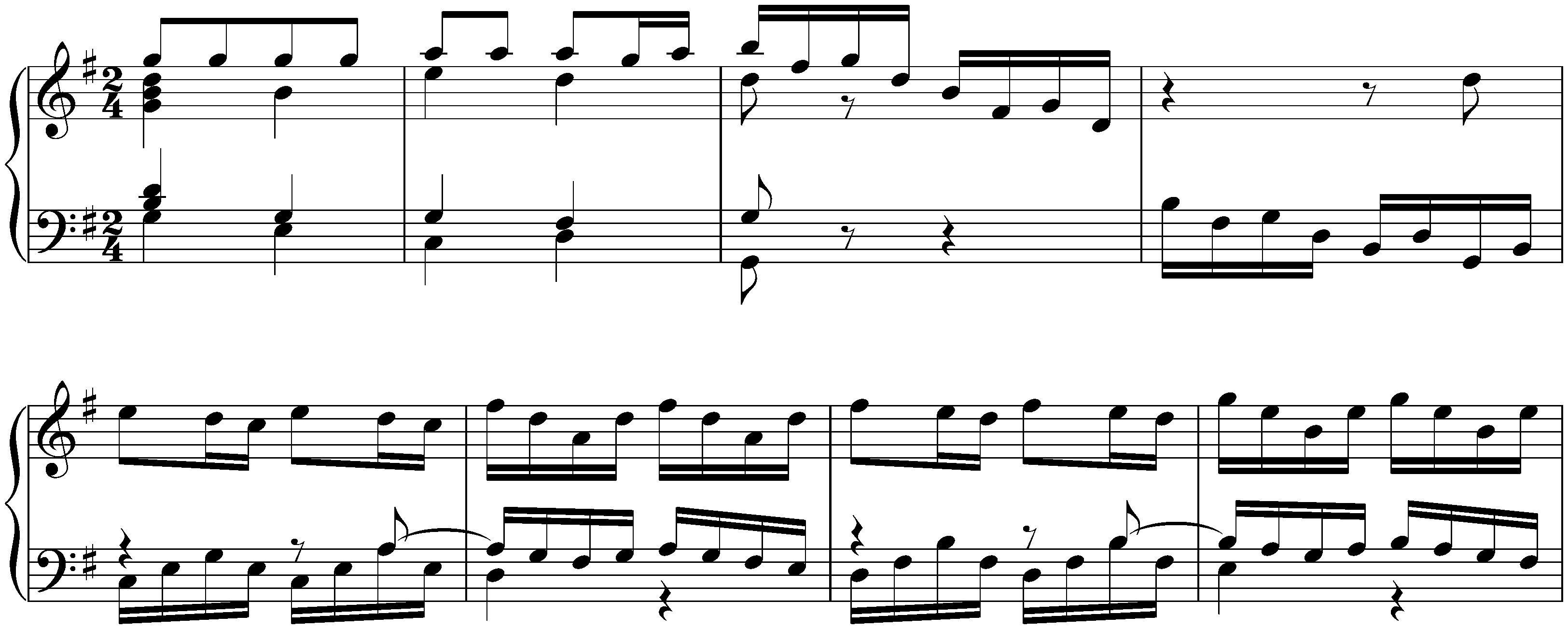 Concerto in G major after Johann Ernst of Saxe-Weimar, BWV 592; 1.