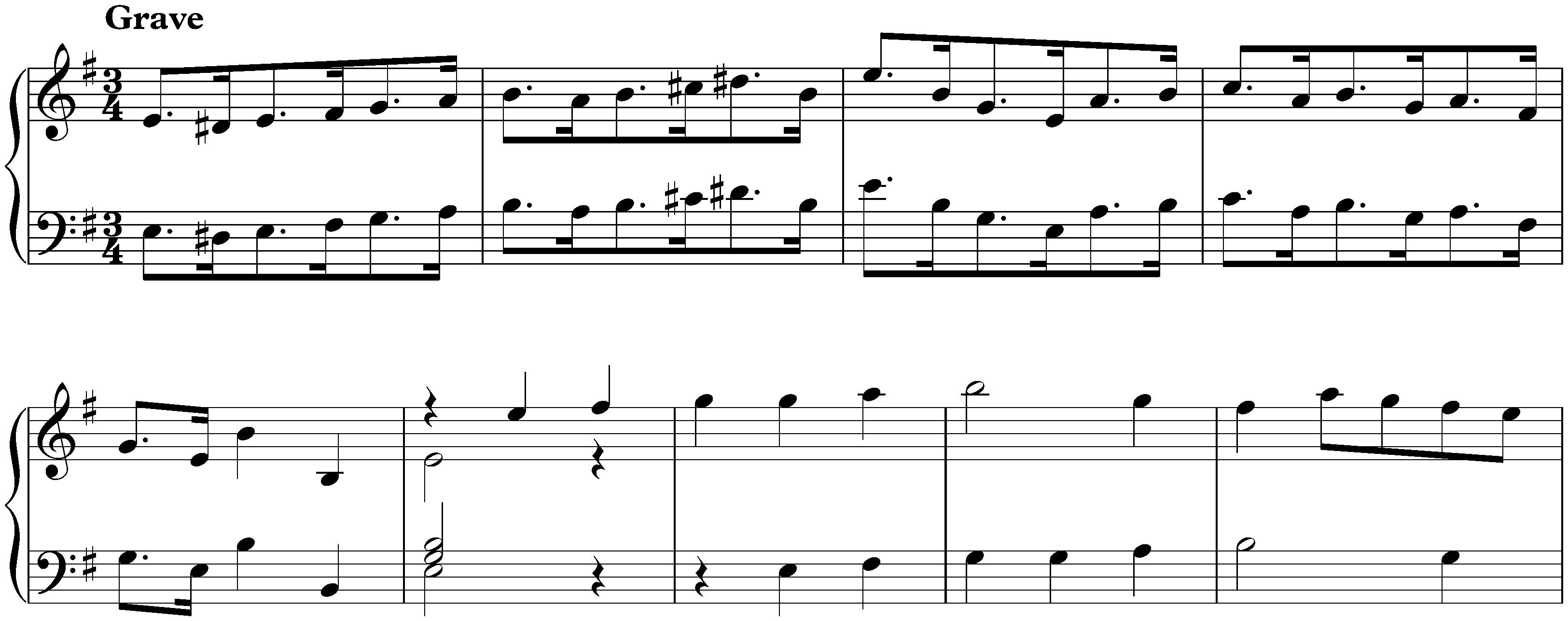 Concerto in G major after Johann Ernst of Saxe-Weimar, BWV 592; 2. Grave