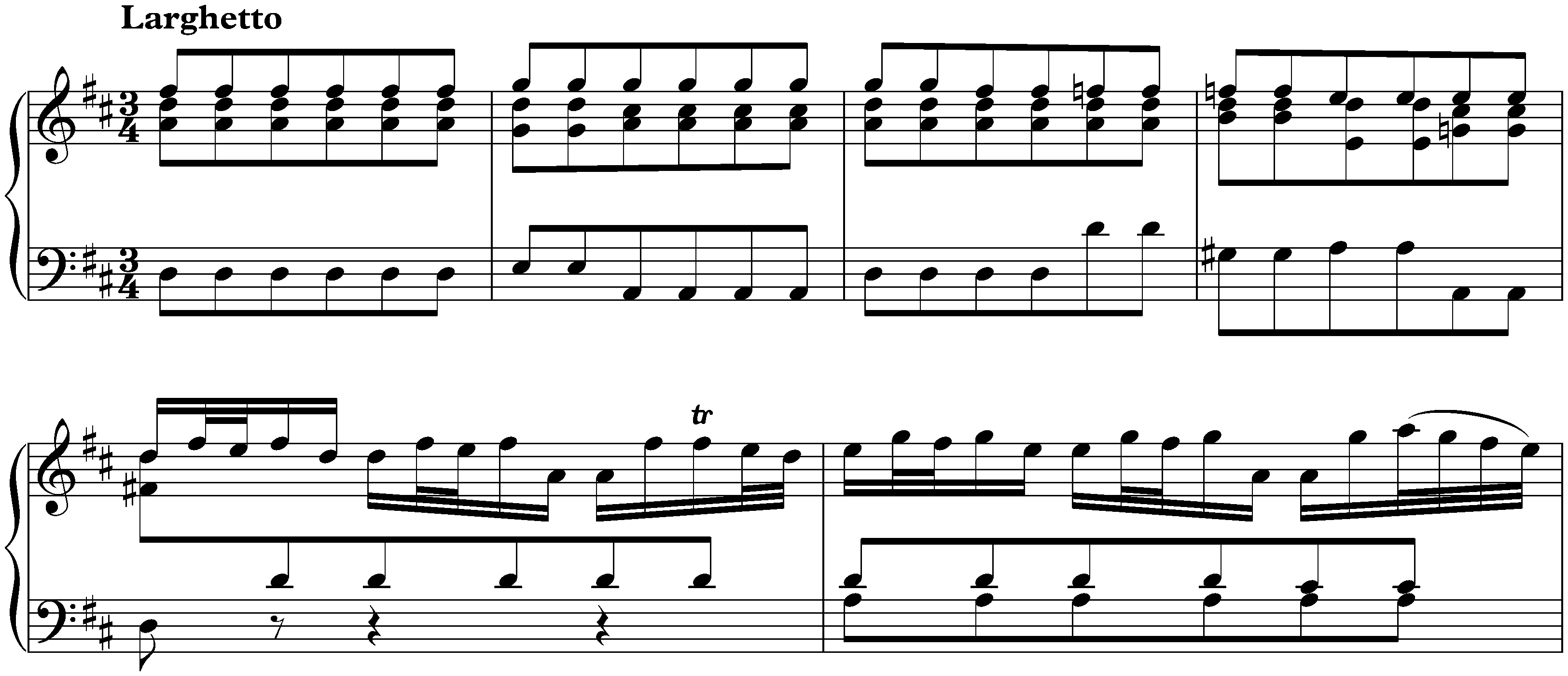 Concerto in D major after Antonio Vivaldi, BWV 972; 2. Larghetto