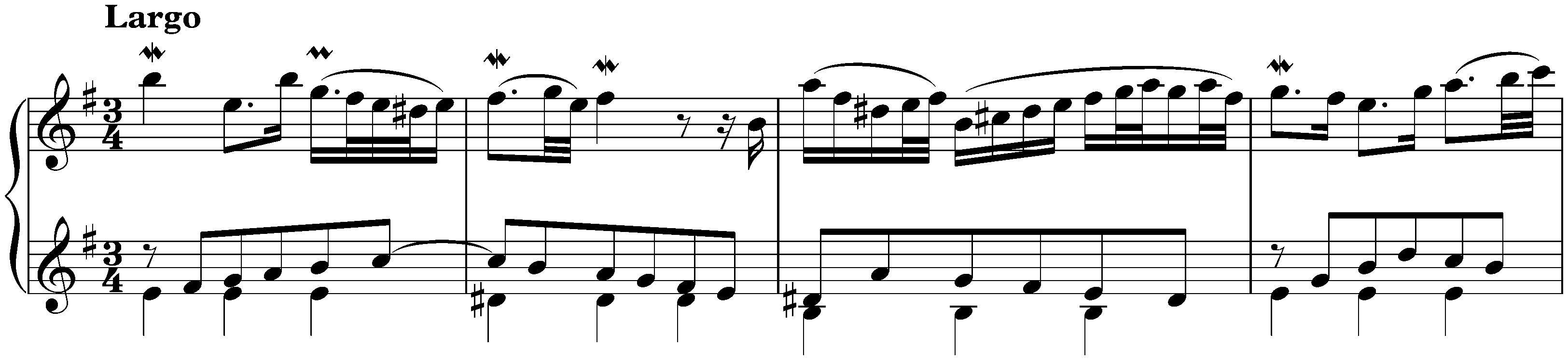 Concerto in G major after Antonio Vivaldi, BWV 973; 2. Largo