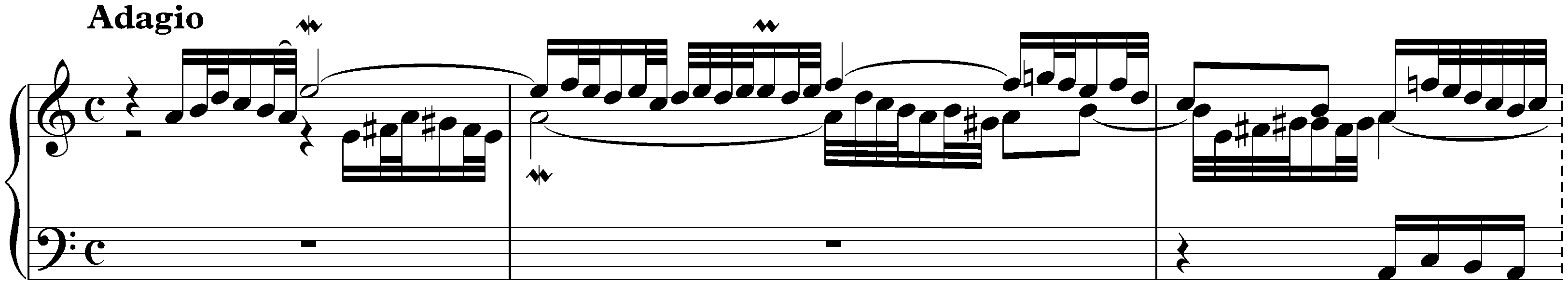 Concerto in C major, BWV 977; 2. Adagio