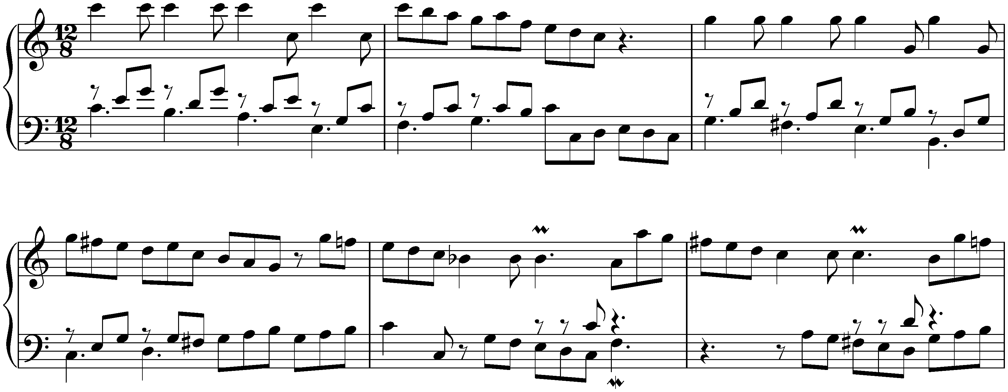 Concerto in C major, BWV 977; 3. Giga