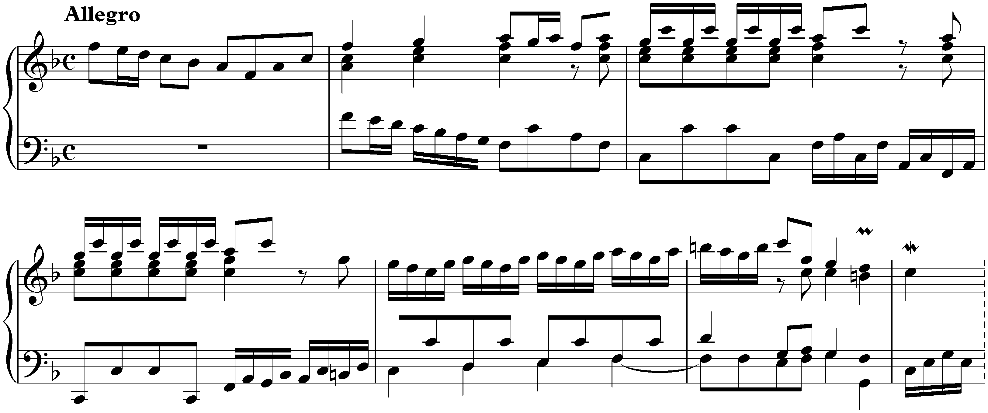 Concerto in F major after Antonio Vivaldi, BWV 978; 1. Allegro
