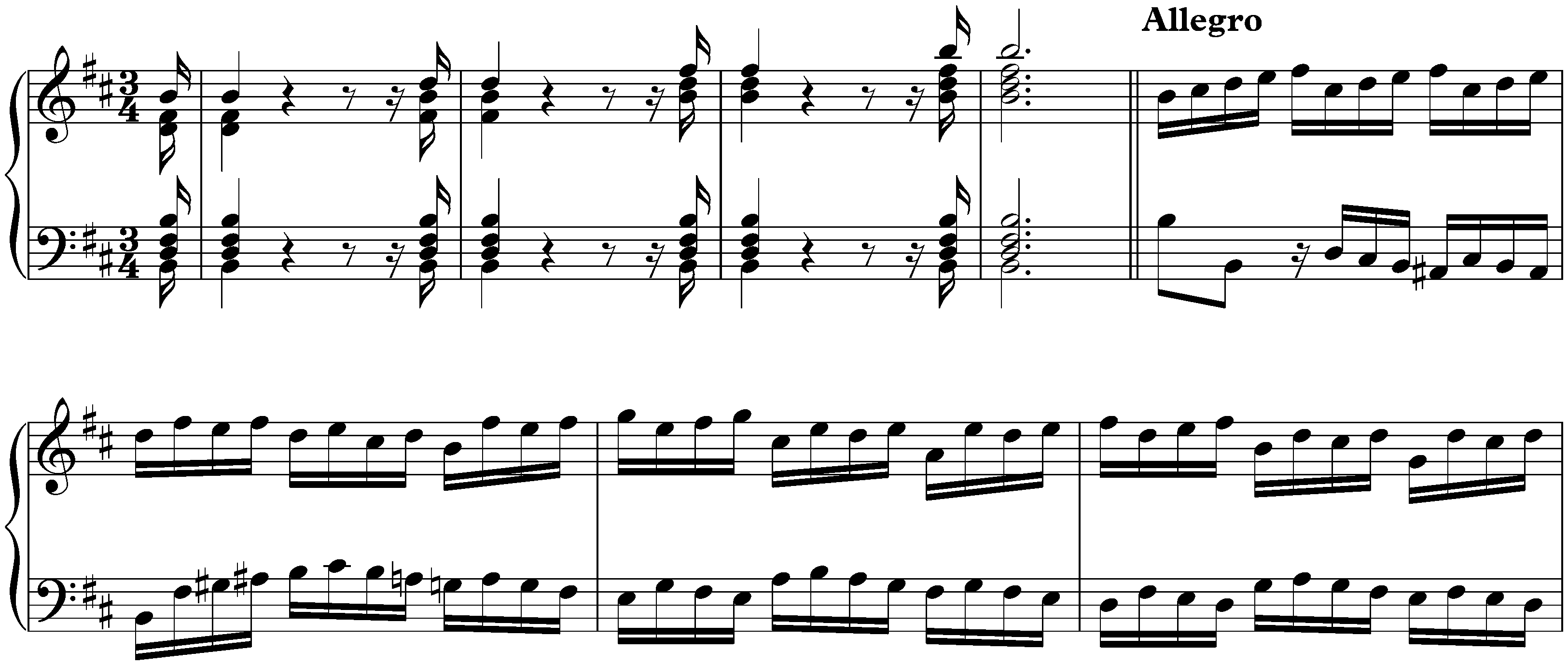 Concerto in B minor after Antonio Vivaldi, BWV 979; 1. Allegro