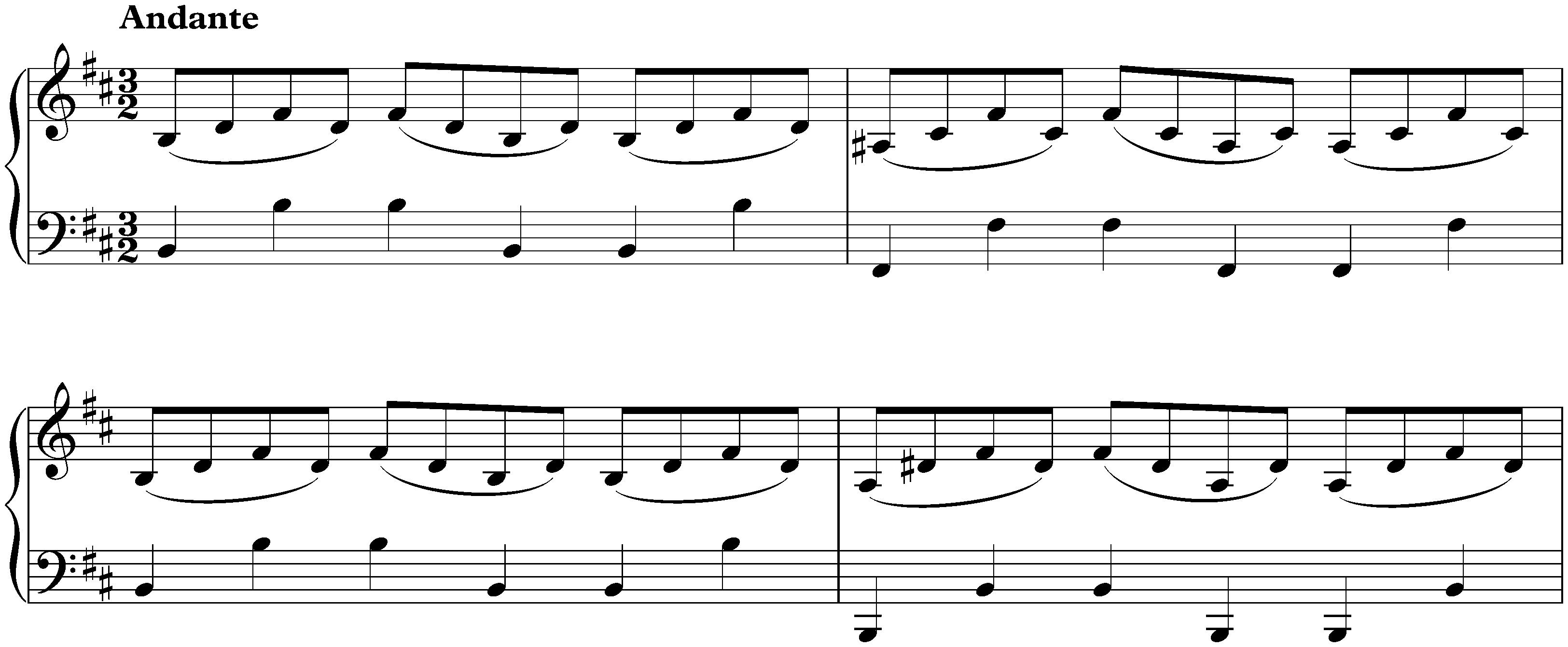 Concerto in B minor after Antonio Vivaldi, BWV 979; 4. Andante