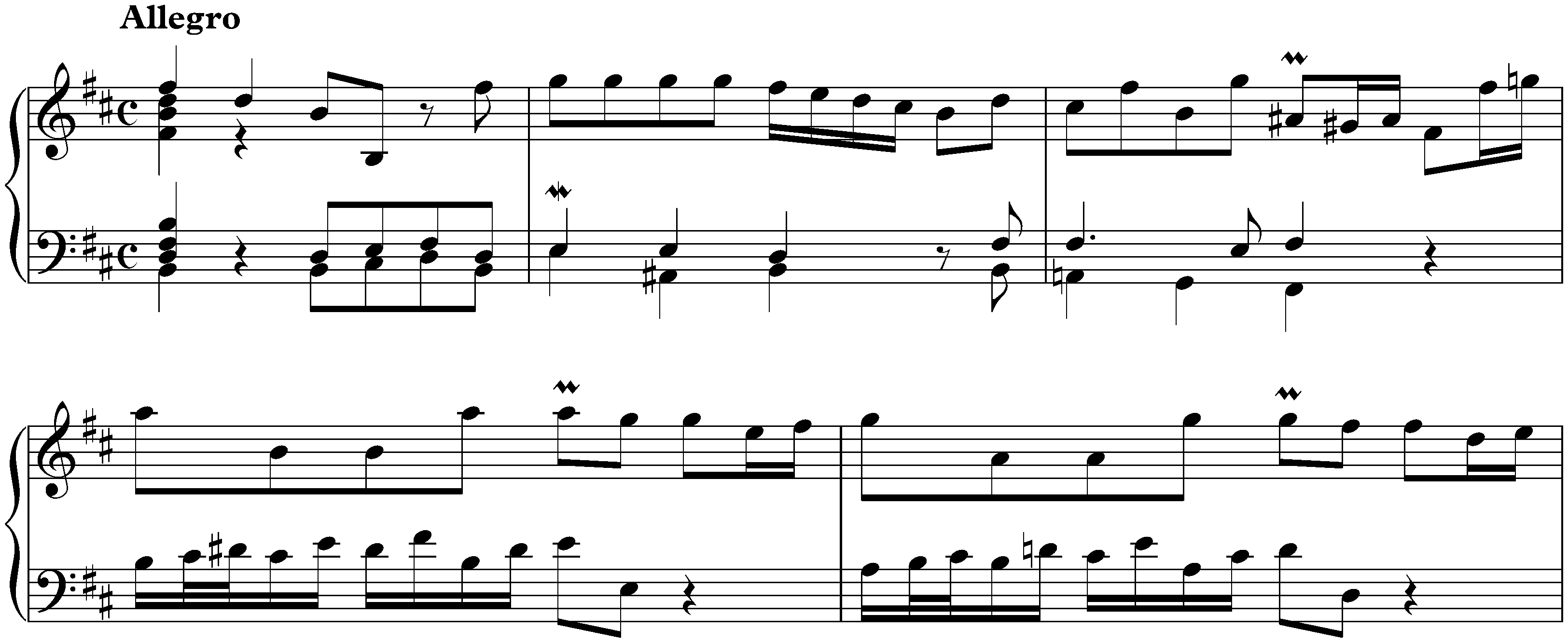 Concerto in B minor after Antonio Vivaldi, BWV 979; 6. Allegro