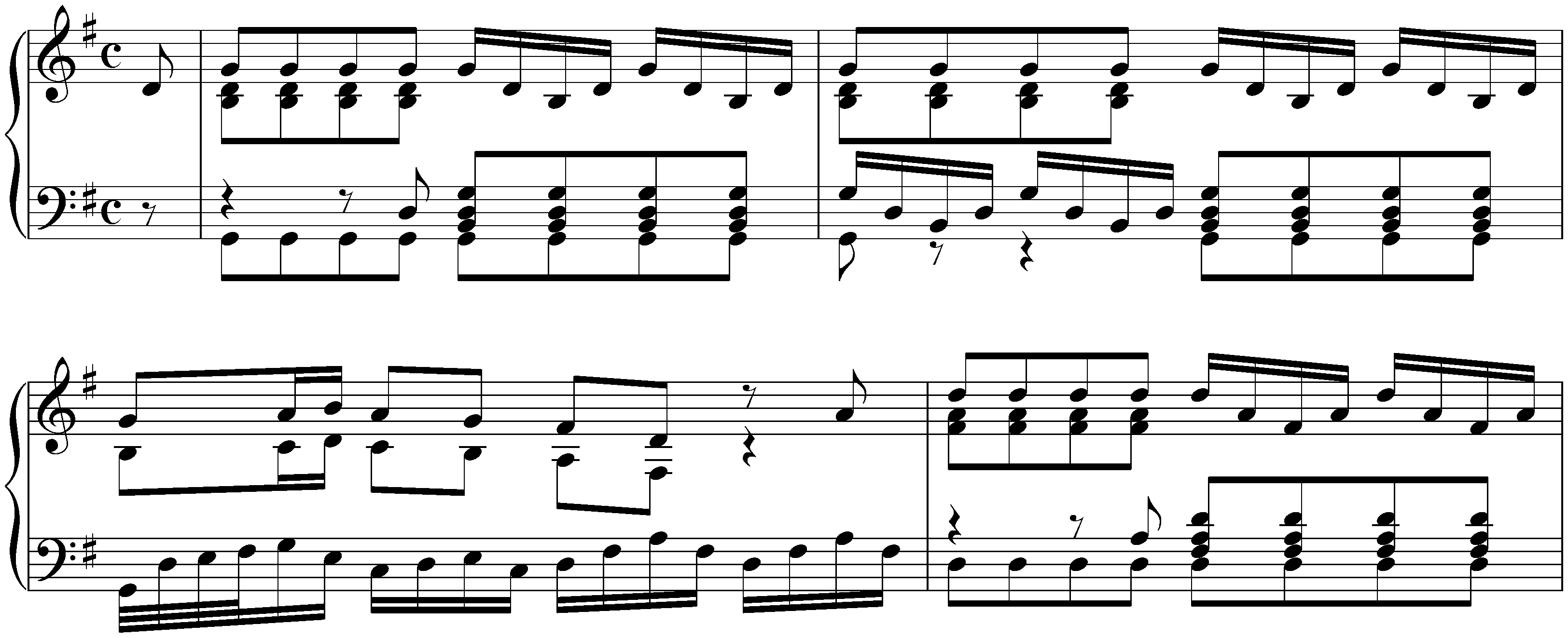 Concerto in G major after Antonio Vivaldi, BWV 980; 1.