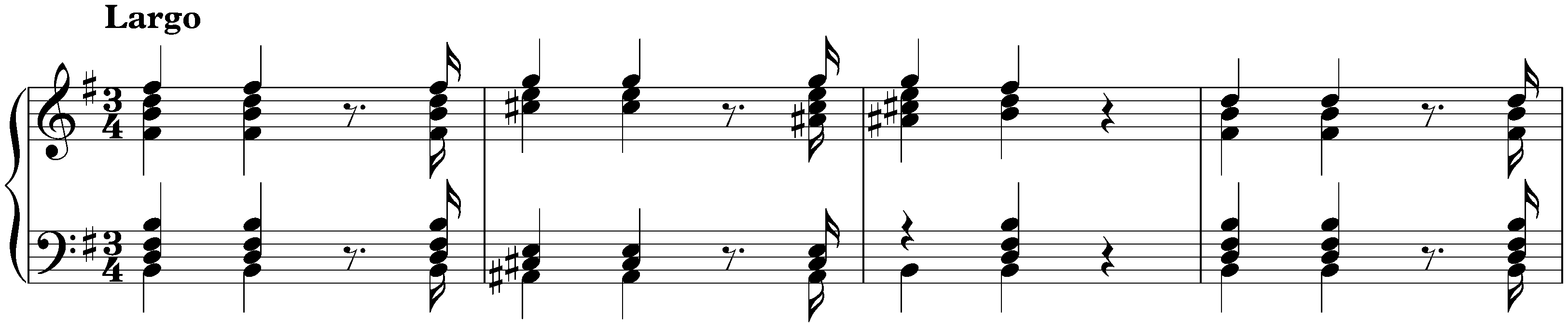 Concerto in G major after Antonio Vivaldi, BWV 980; 2. Largo