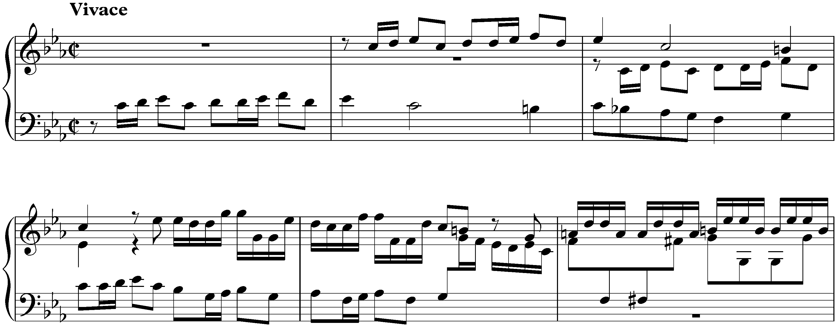 Concerto in C minor after Benedetto Marcello, BWV 981; 2. Vivace
