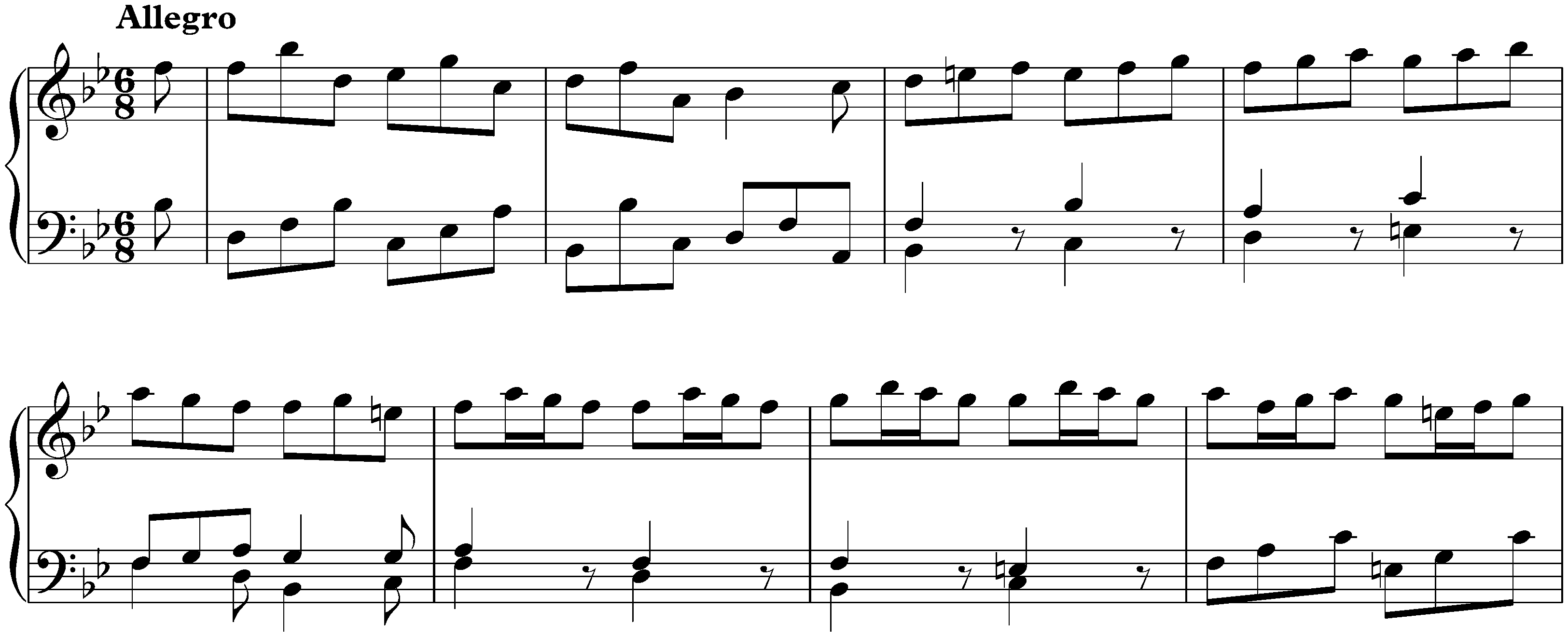 Concerto in B-flat major after Johann Ernst of Saxe-Weimar, BWV 982; 3. Allegro