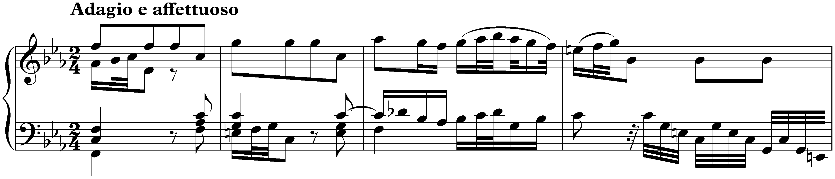 Concerto in C major after Johann Ernst of Saxe-Weimar, BWV 984; 2. Adagio e affettuoso