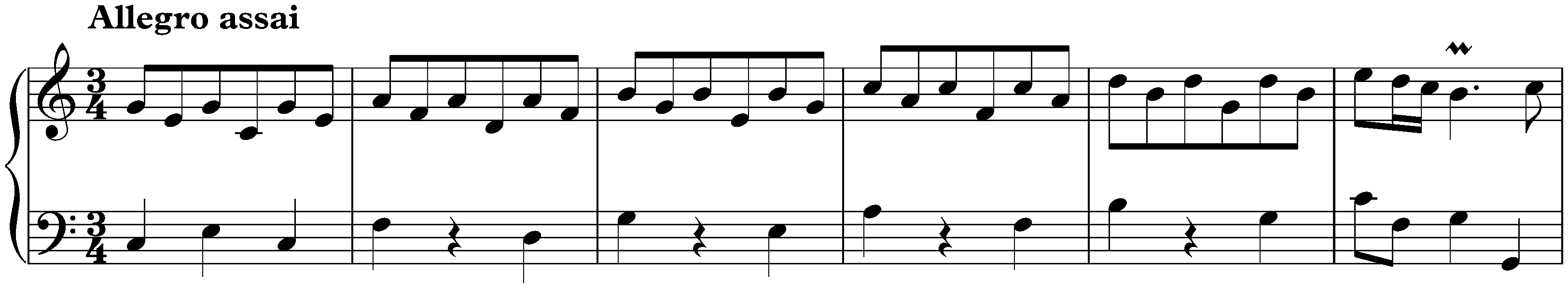 Concerto in C major after Johann Ernst of Saxe-Weimar, BWV 984; 3. Allegro assai