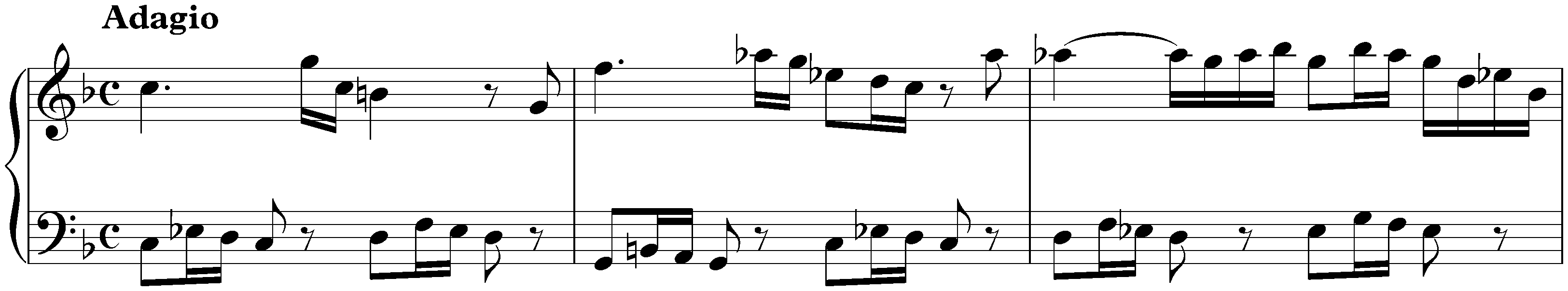 Concerto in G minor after Georg Philipp Telemann, BWV 985; 2. Adagio