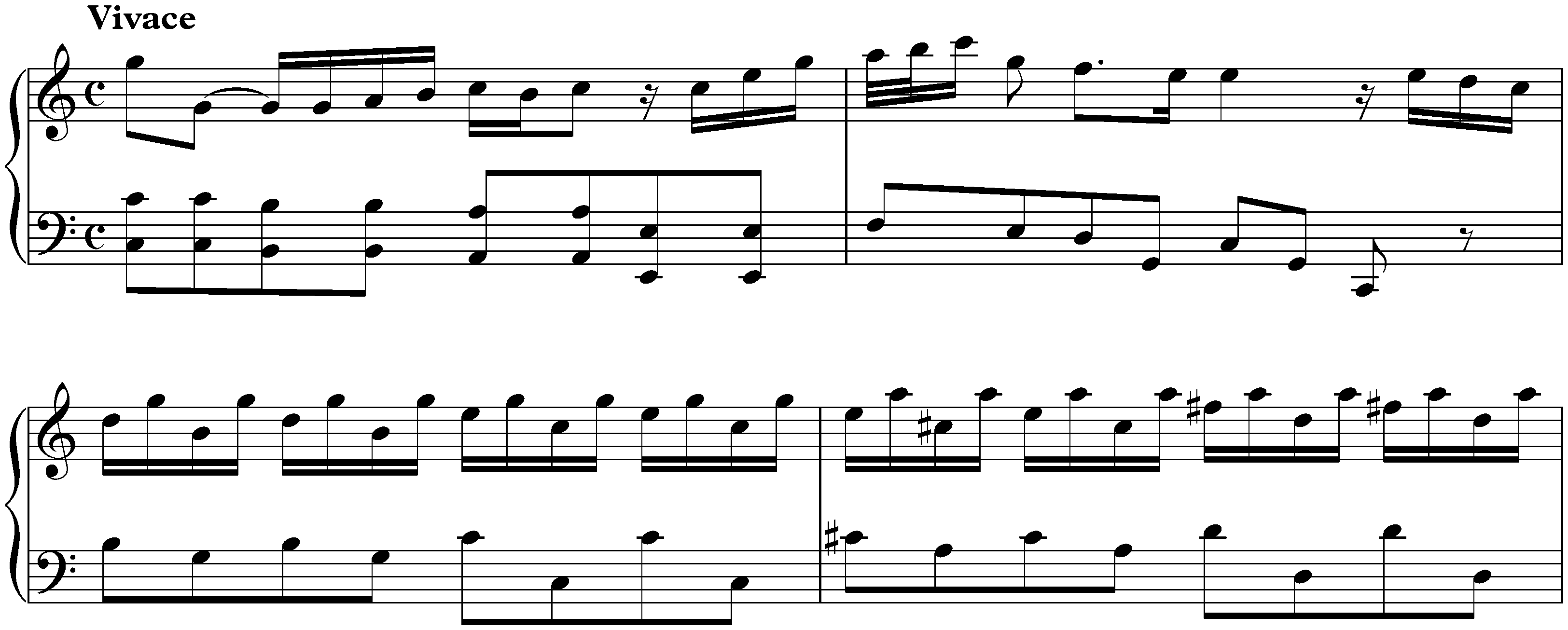 Concerto in C major, BWV Anh. 151; 4. Aria: Vivace