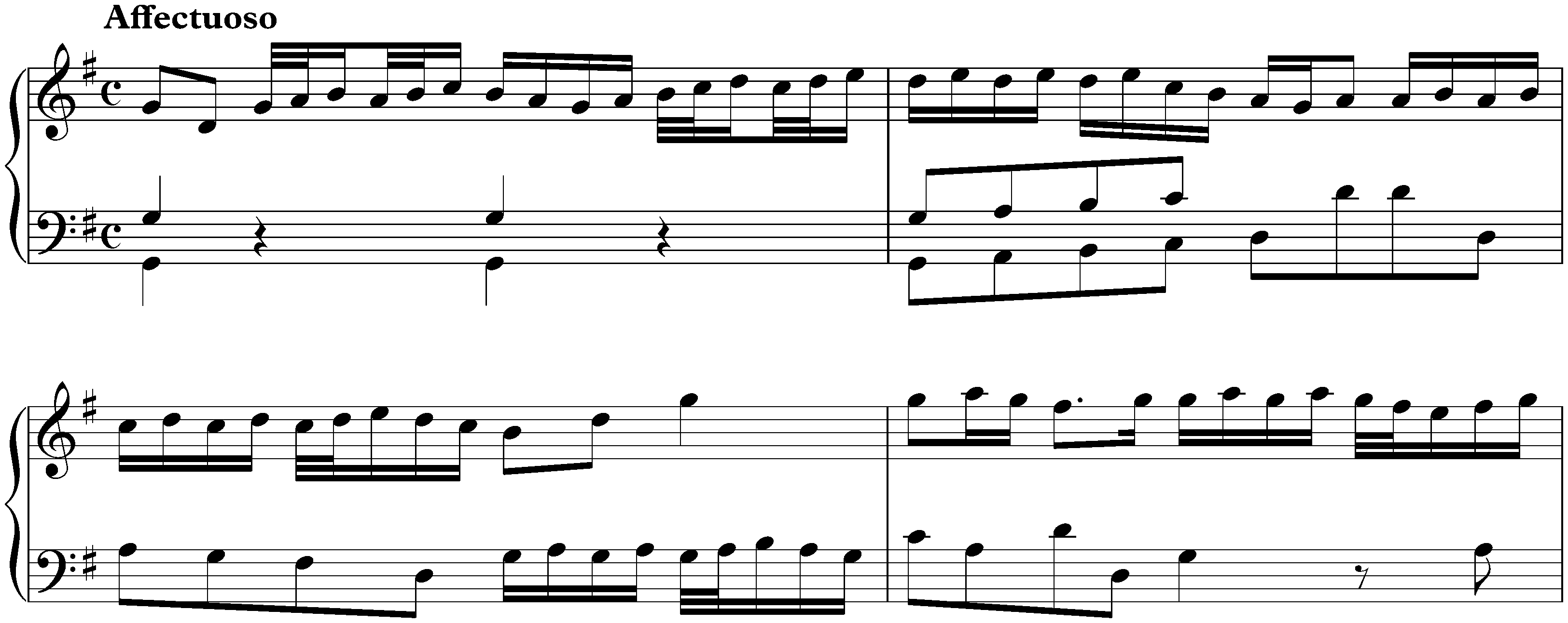 Concerto in G major, BWV Anh. 152; 1. Affectuoso