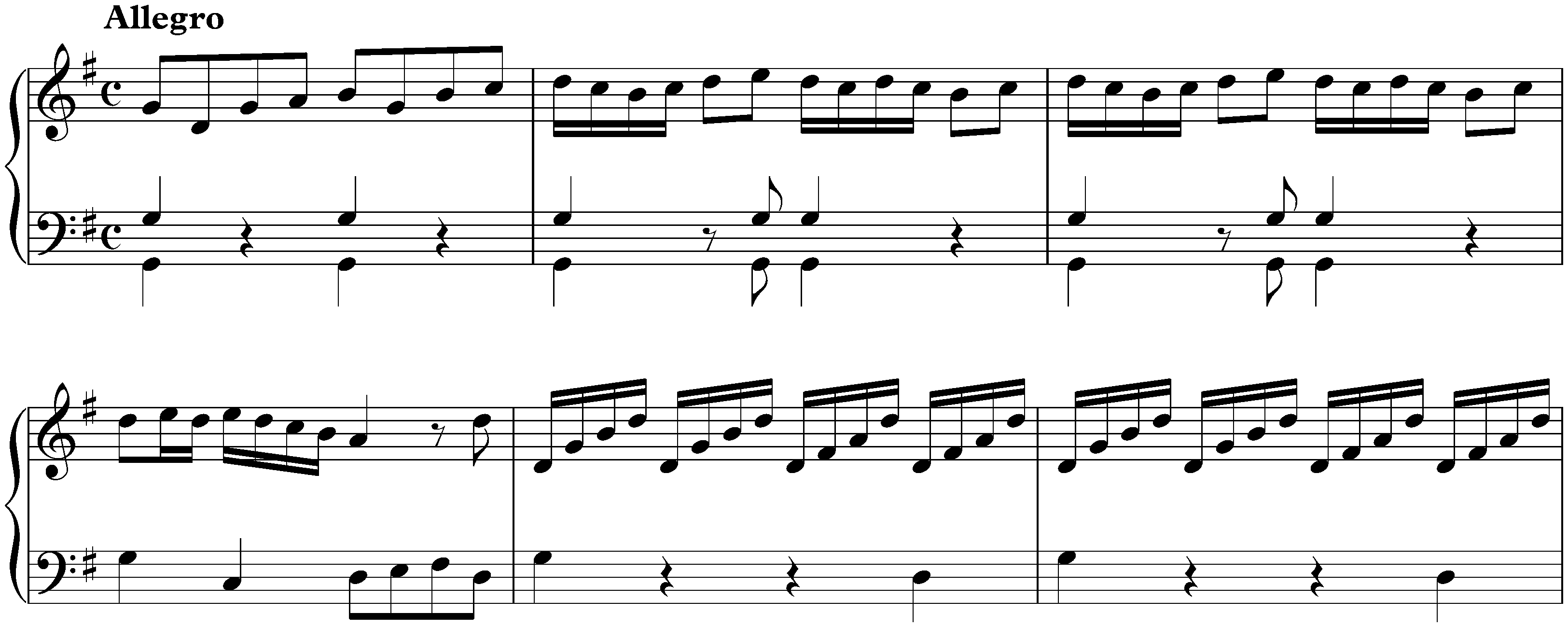 Concerto in G major, BWV Anh. 152; 2. Allegro