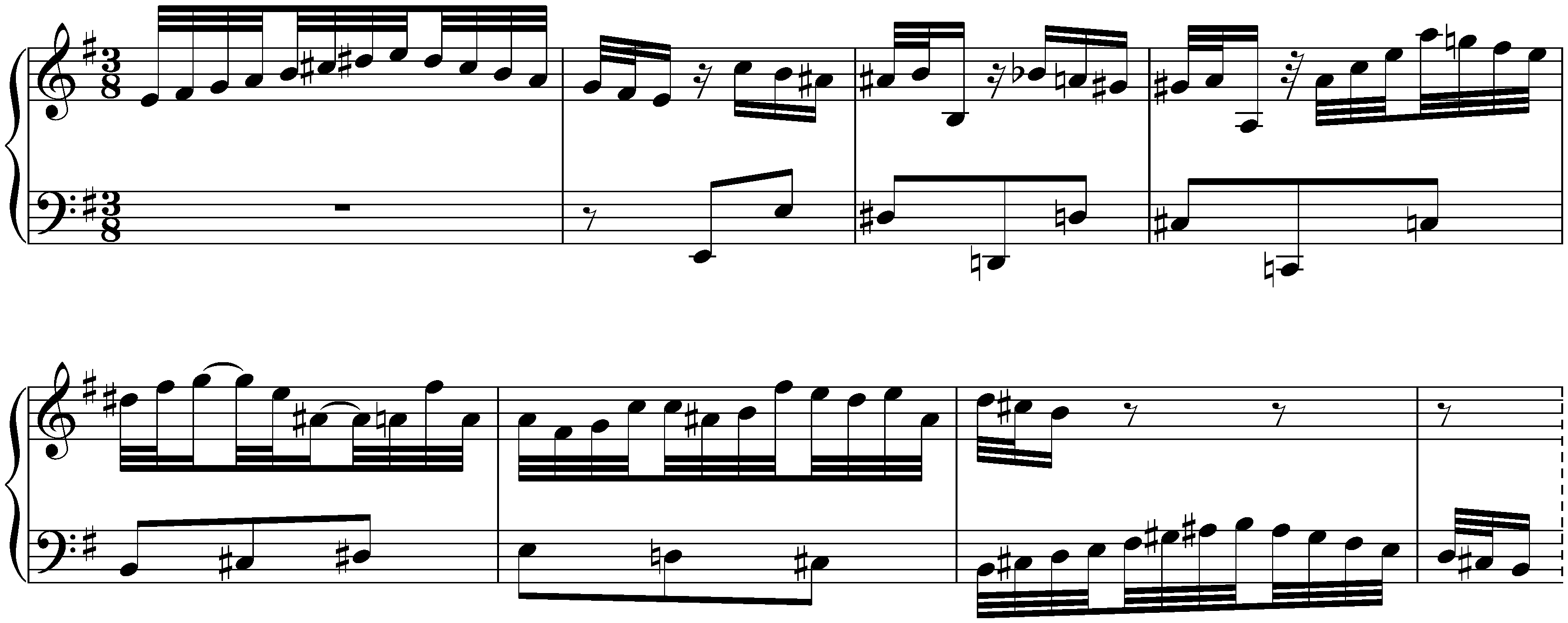 Four Duets, BWV 802&ndash;805; 1. E minor, BWV 802