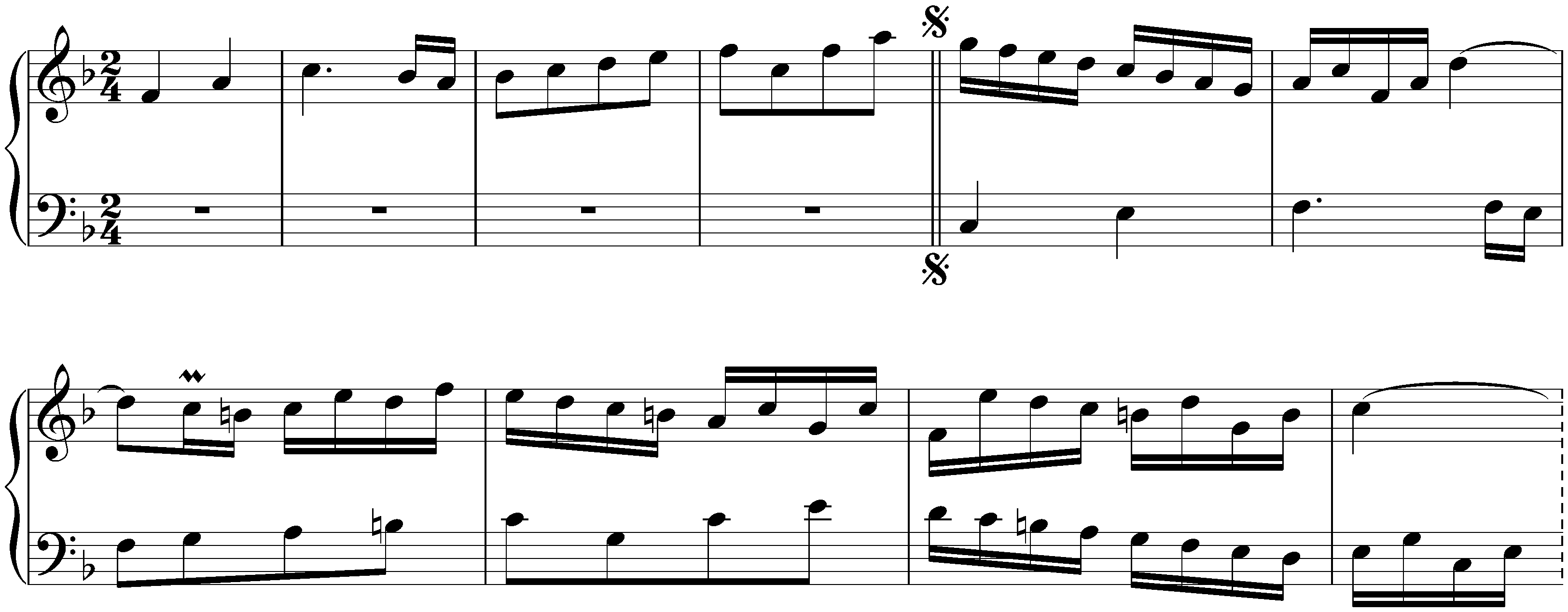 Four Duets, BWV 802&ndash;805; 2. F major, BWV 803