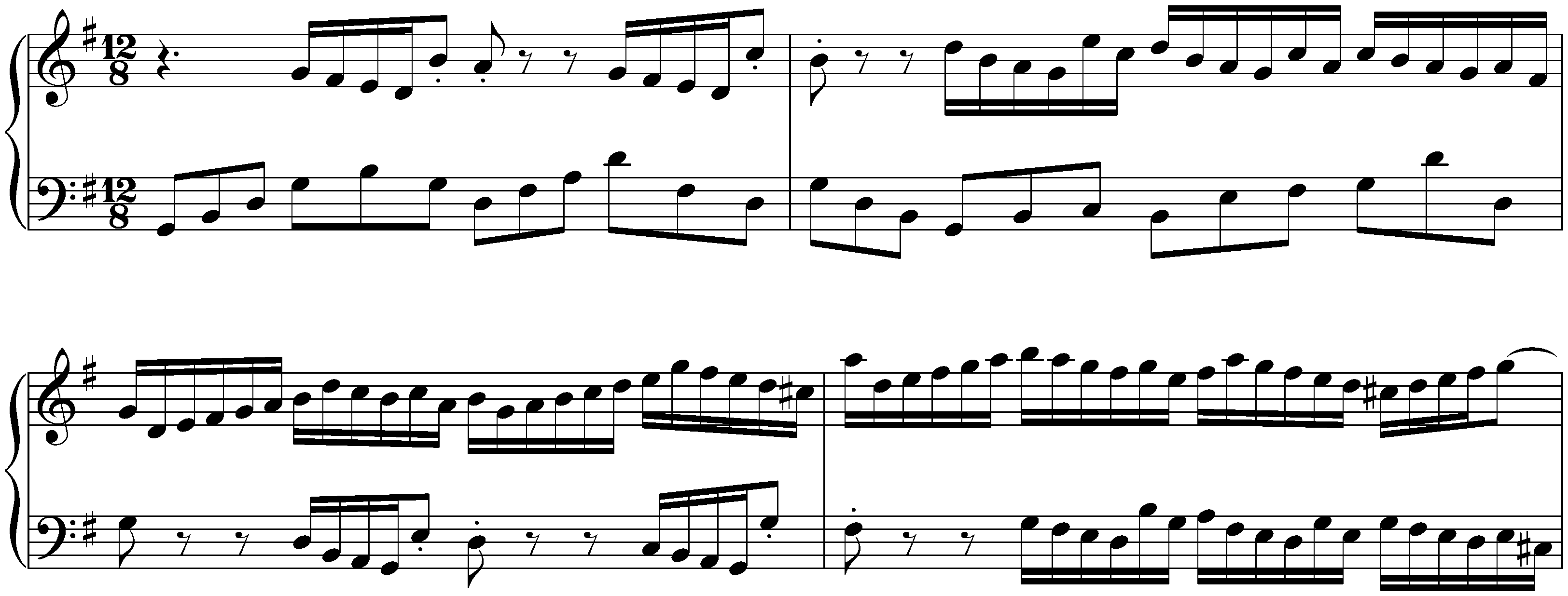 Four Duets, BWV 802–805; 3. G major, BWV 804