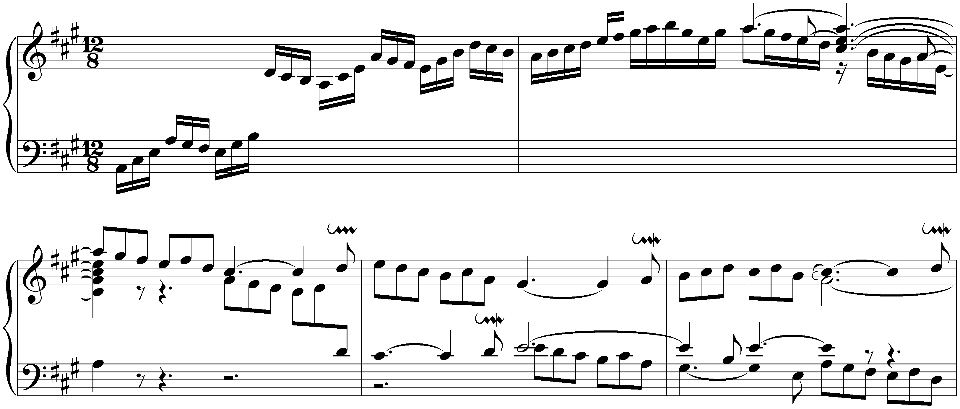 English Suite no. 1 in A major, BWV 806; 1. Prélude