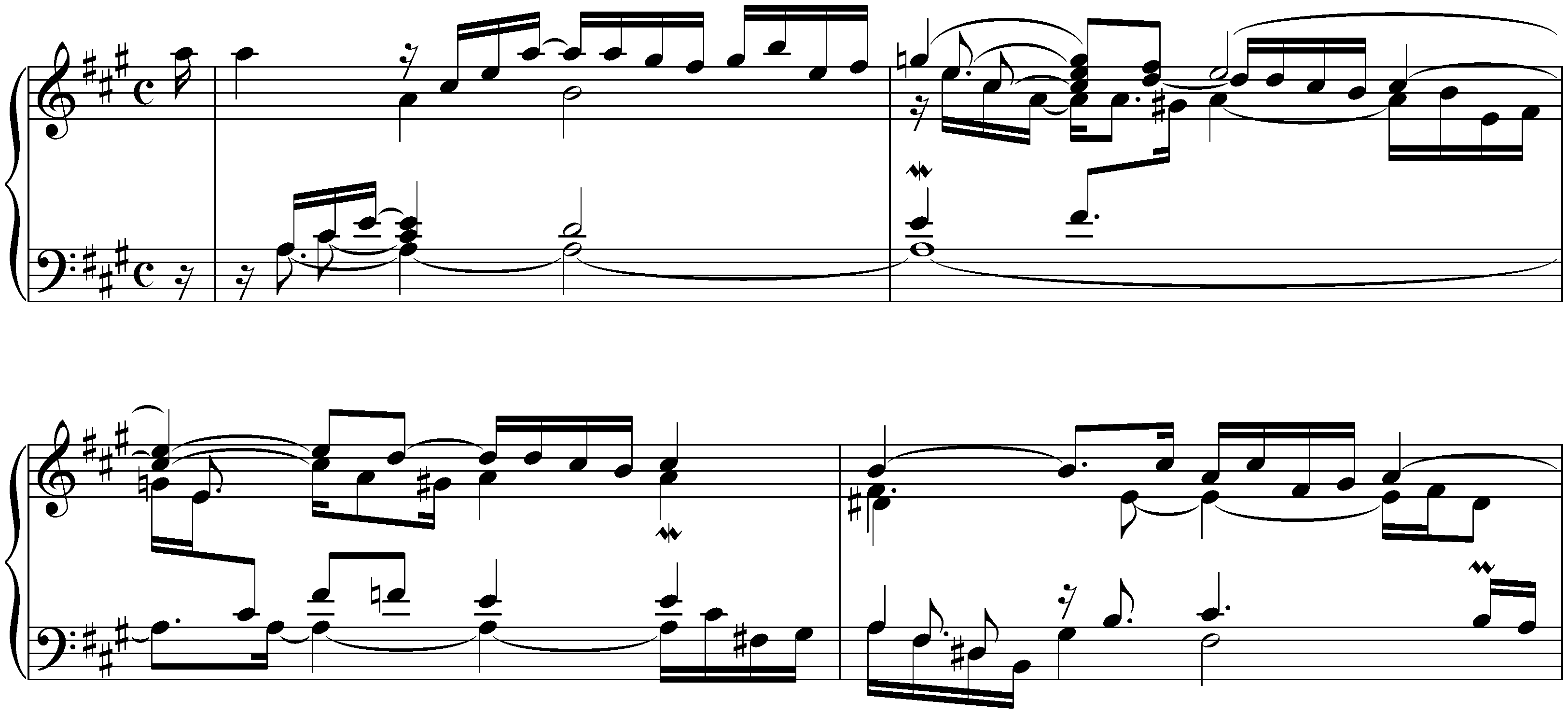 English Suite no. 1 in A major, BWV 806; 2. Allemande