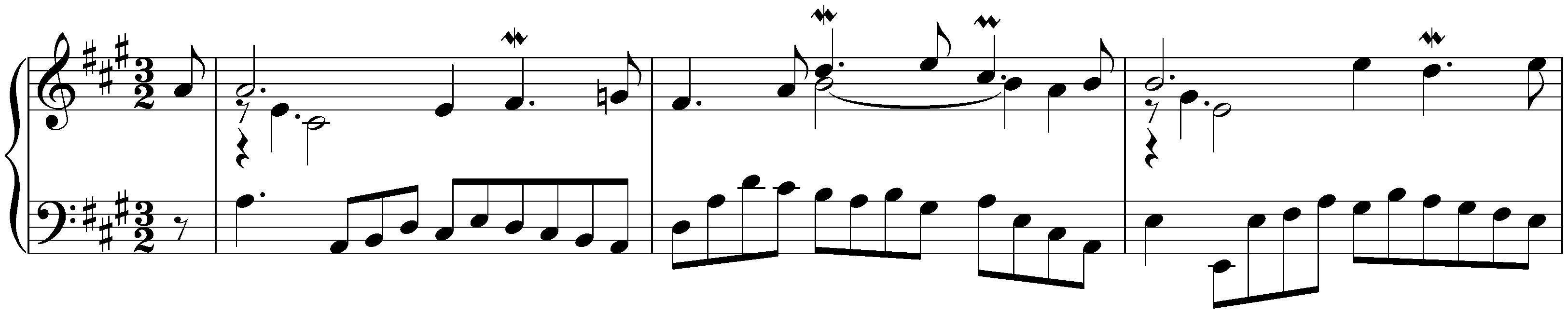 English Suite no. 1 in A major, BWV 806; 4. Courante II – Courante precedent avec la Basse Simple