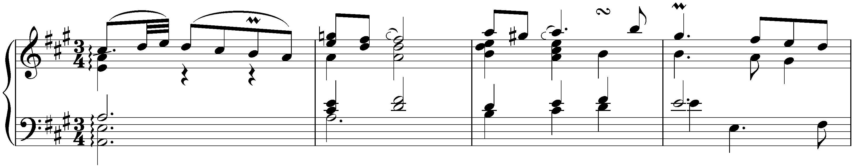 English Suite no. 1 in A major, BWV 806; 5. Sarabande