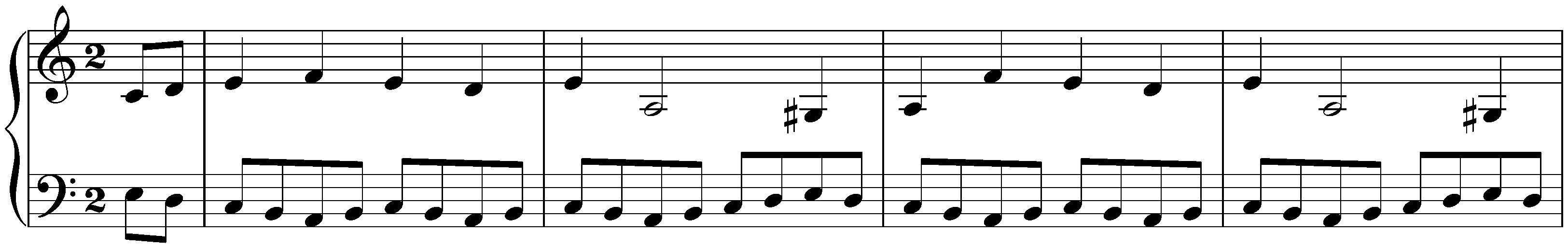 English Suite no. 1 in A major, BWV 806; 6. Bourrée I &ndash; Bourrée II &ndash; Bourrée I