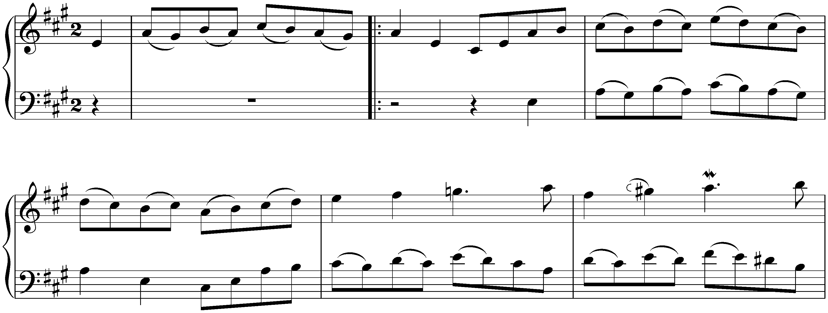 English Suite no. 1 in A major, BWV 806; 6. Bouree