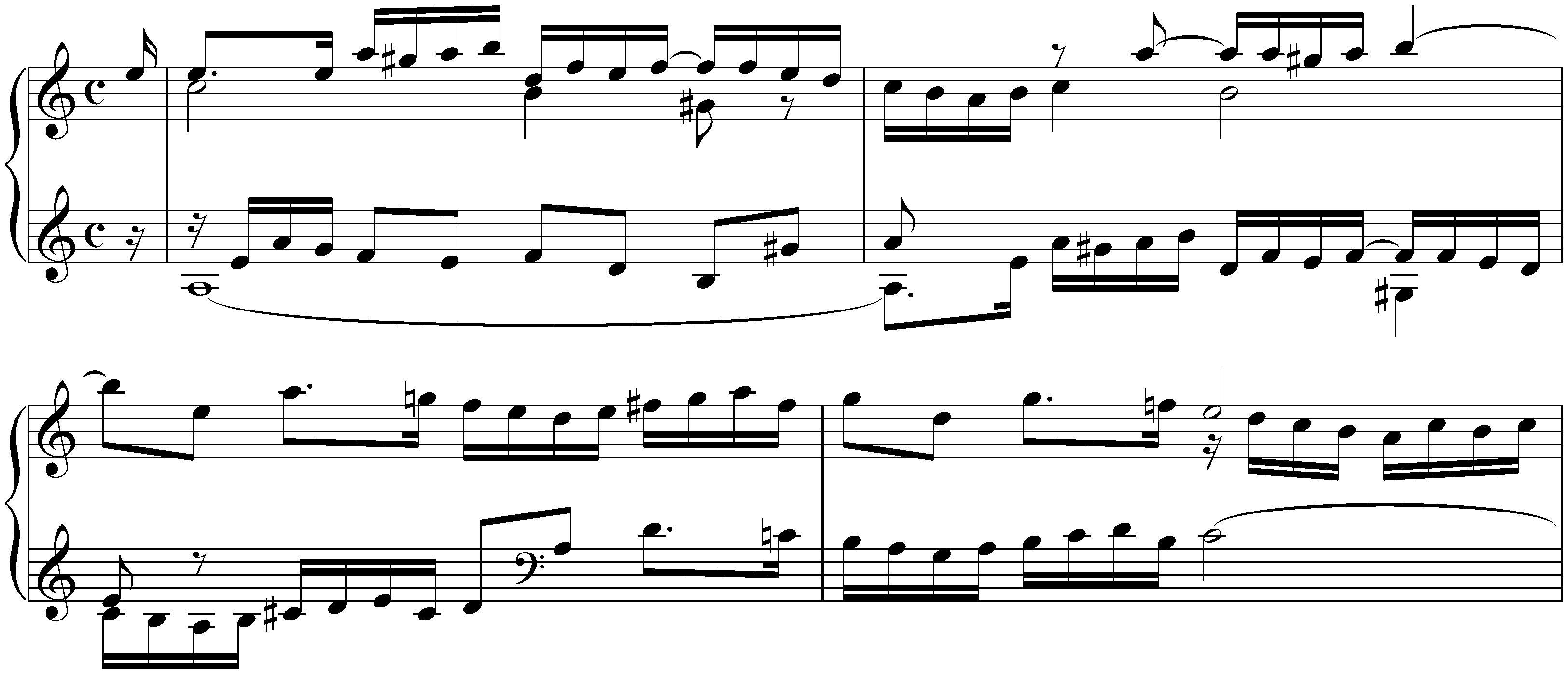 English Suite no. 2 in A minor, BWV 807; 2. Allemande