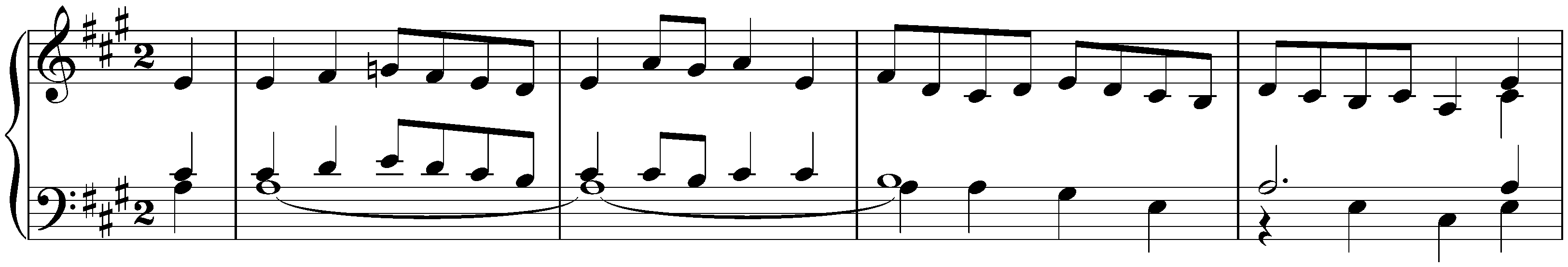 English Suite no. 2 in A minor, BWV 807; 5. Bourrée I – Bourrée II – Bourrée I