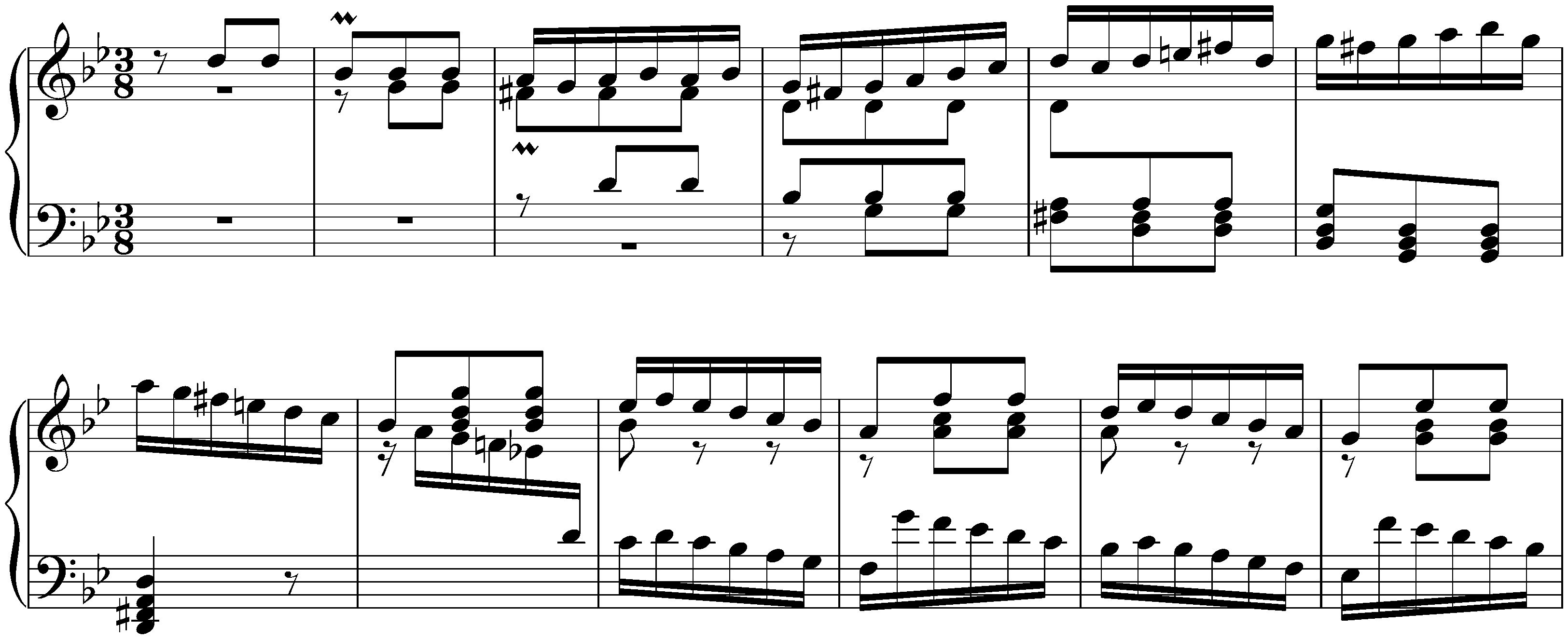 English Suite no. 3 in G minor, BWV 808; 1. Prélude