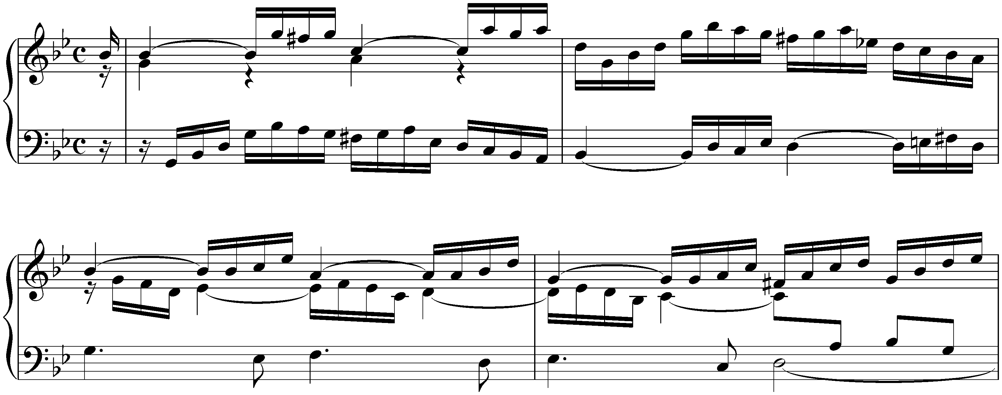 English Suite no. 3 in G minor, BWV 808; 2. Allemande