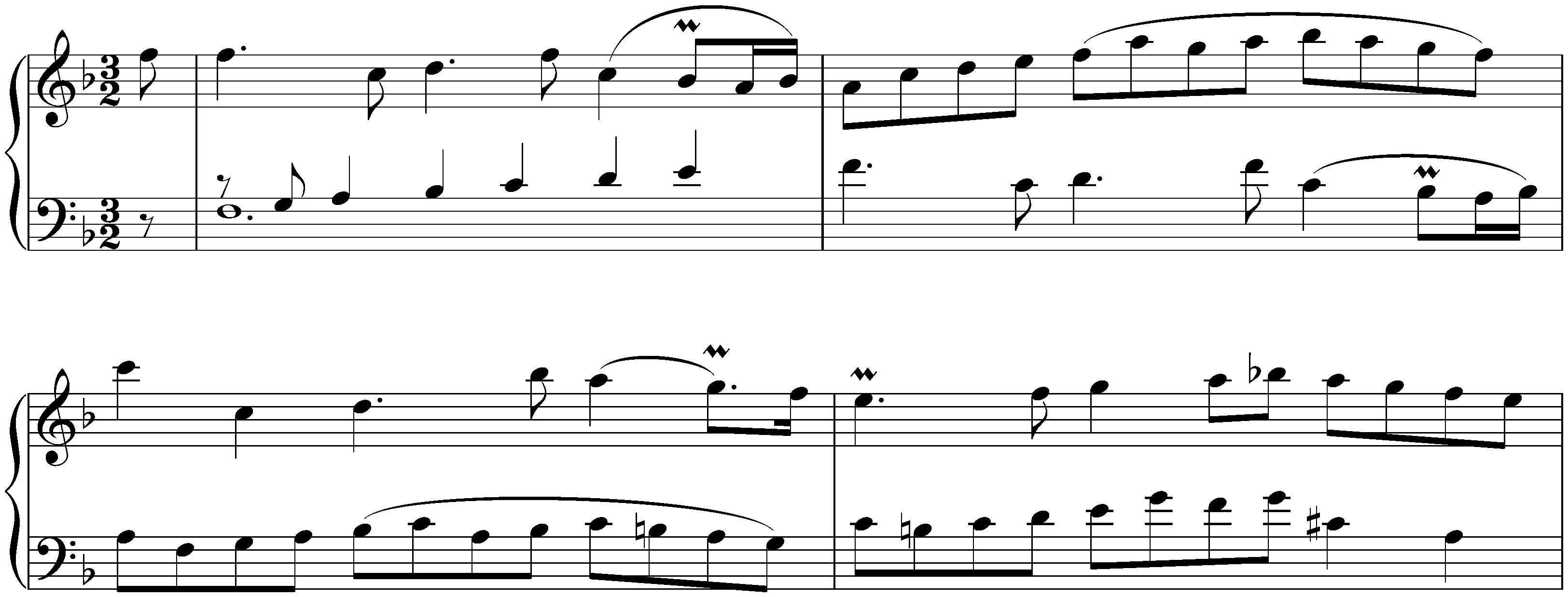 English Suite no. 4 in F major, BWV 809; 3. Courante