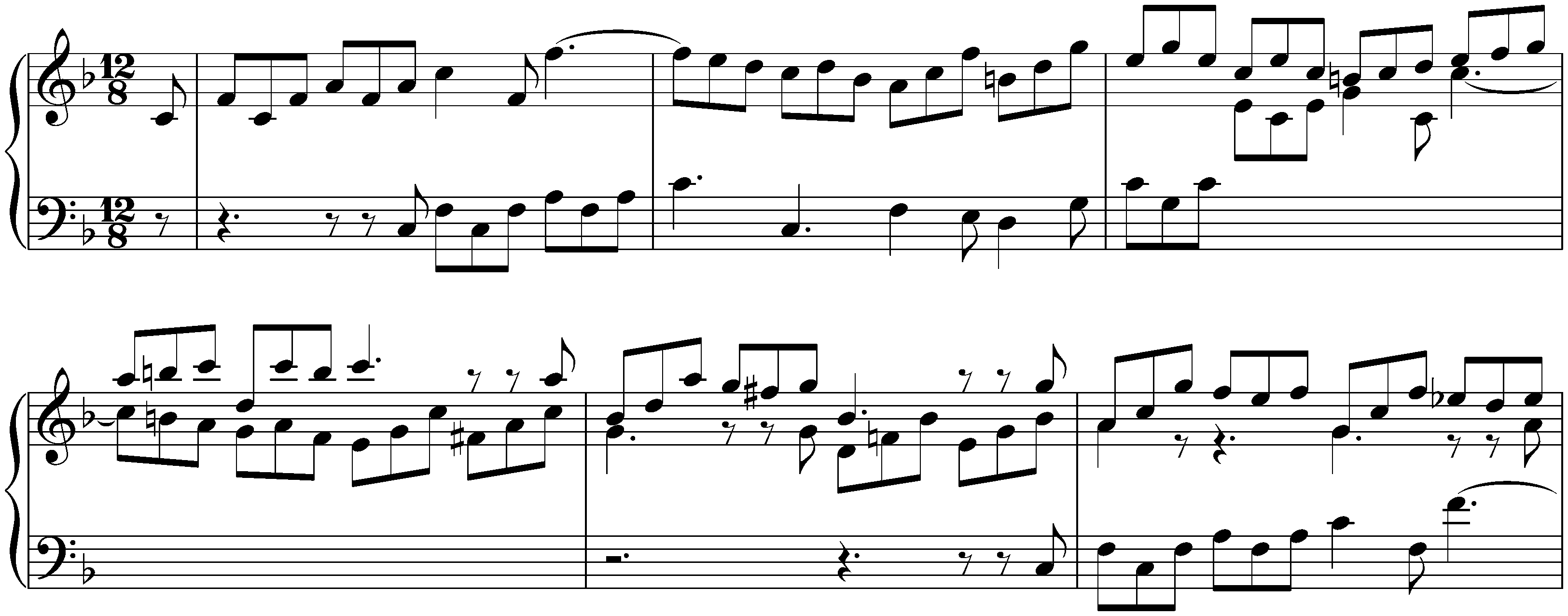 English Suite no. 4 in F major, BWV 809; 6. Gigue