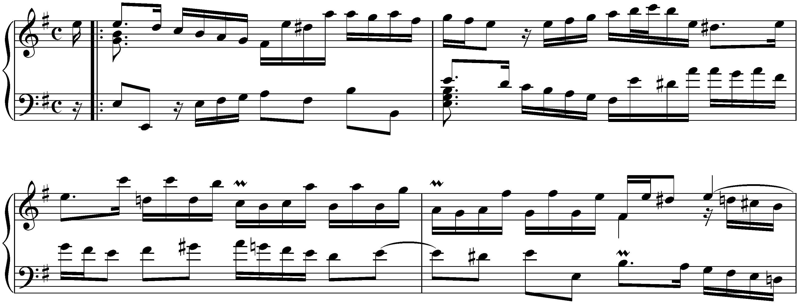 English Suite no. 5 in E minor, BWV 810; 2. Allemande