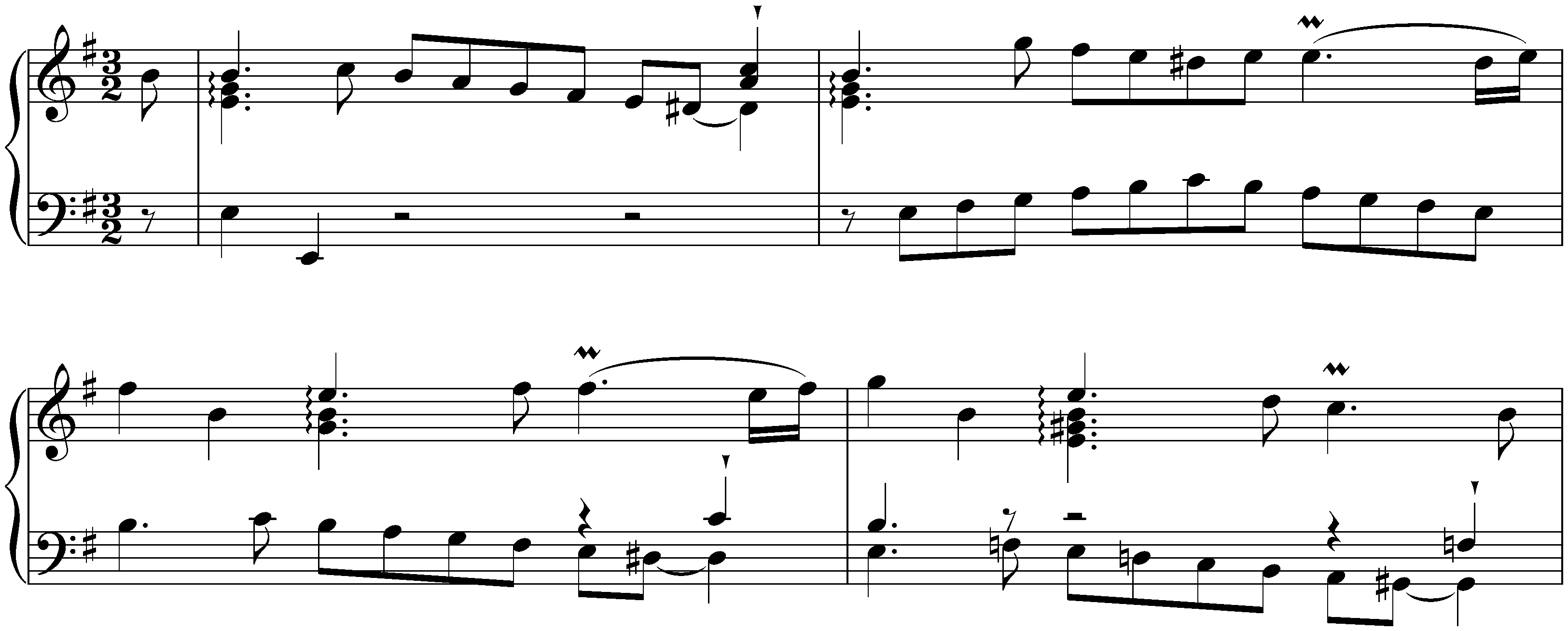 English Suite no. 5 in E minor, BWV 810; 3. Courante