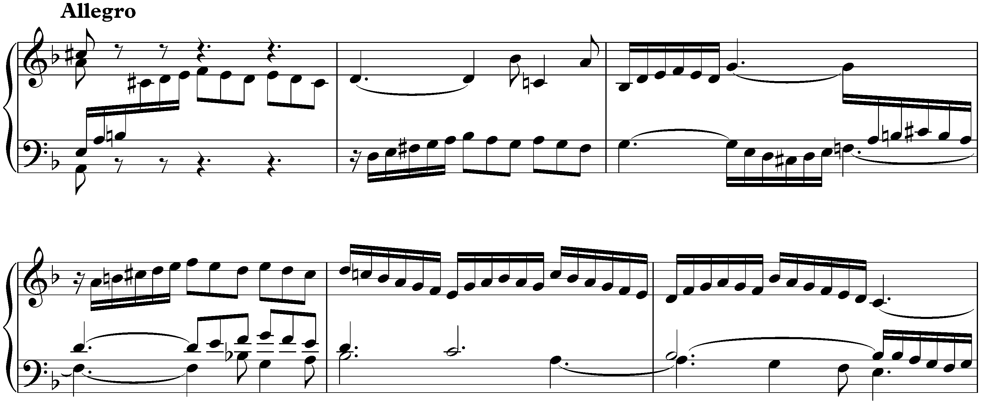 English Suite no. 6 in D minor, BWV 811; 1. Prélude