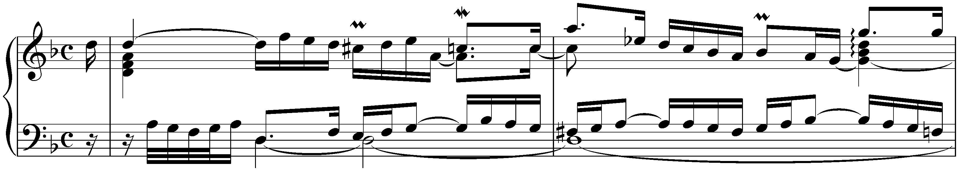 English Suite no. 6 in D minor, BWV 811; 2. Allemande