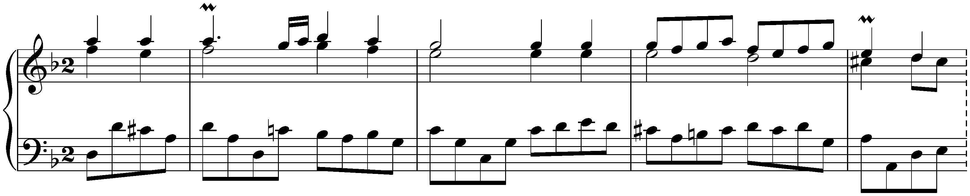English Suite no. 6 in D minor, BWV 811; 5. Gavotte I – Gavotte II – Gavotte I