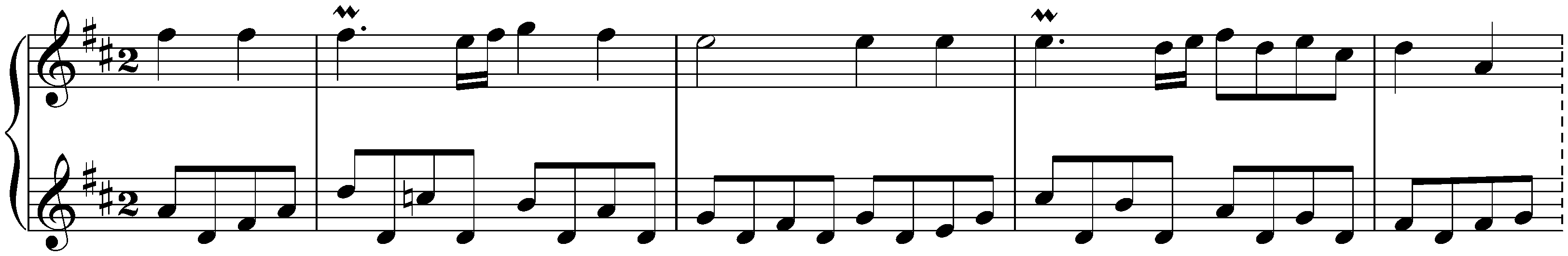 English Suite no. 6 in D minor, BWV 811; 5. Gavotte I – Gavotte II – Gavotte I